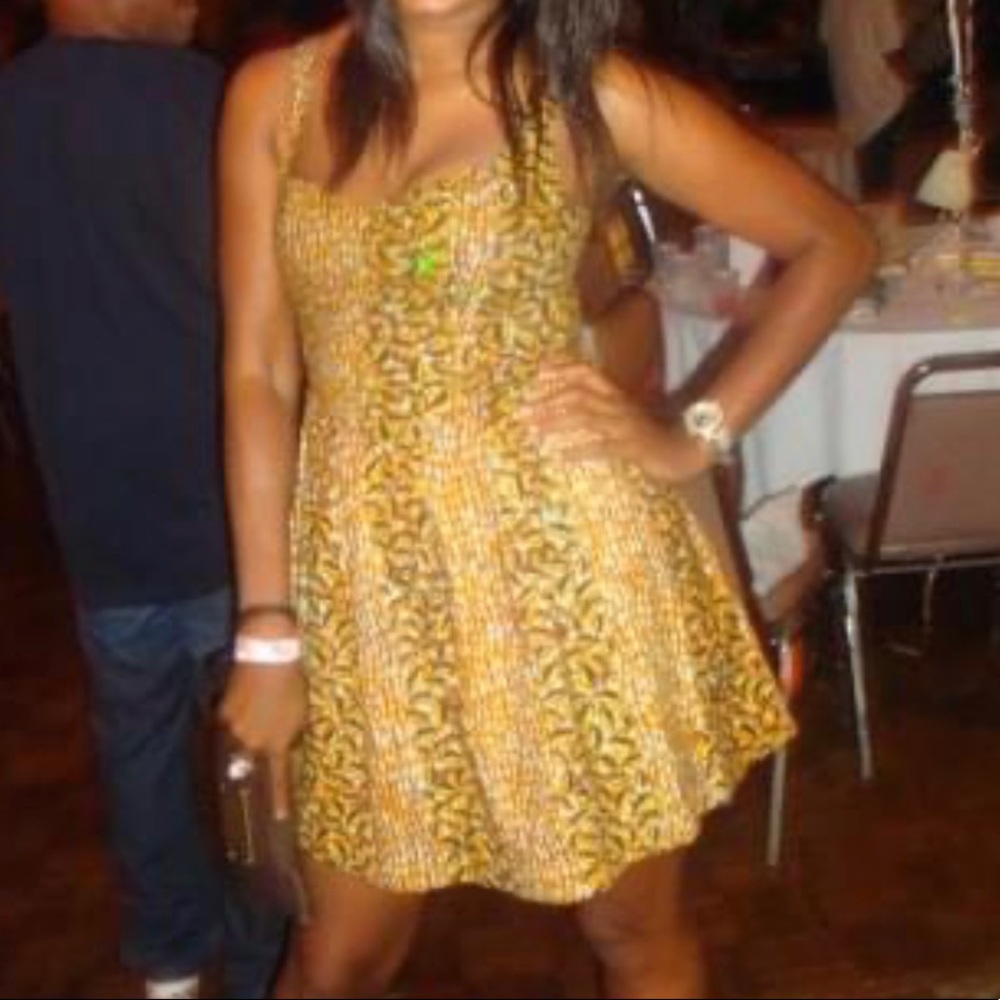 Anthropologie Tribal Print Dress